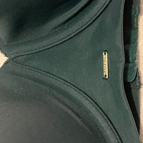 Lane Bryant Cacique Lightly Lined Balconette Bra 48DD Deep Green Adj Straps - Picture 7 of 16